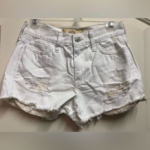Hollister white jean shorts! Size 3